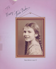 Ballerina Marta Becket signed theatrical potrait