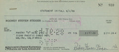 Rod Steiger signed check