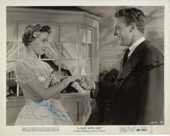 A Date With Judy Jane Powell and Robert Stack Signed Photo