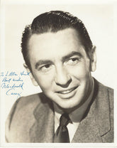 Cave Of Outlaws Macdonald Carey signed photo