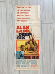The Deep Six original 1958 vintage movie poster
