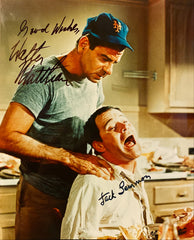 Jack Lemmon and Walter Matthau signed "The Odd Couple" photo
