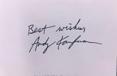 Saturday Night Live Star Andy Kaufman original signature