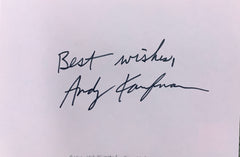 Saturday Night Live Star Andy Kaufman original signature