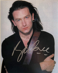 U2 Bono signed photo
