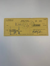 Surf Party Bobby Vinton signed check