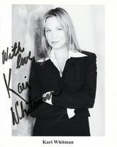Playmate Kari Whitman signed photo