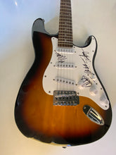 Van Halen band signed guitar