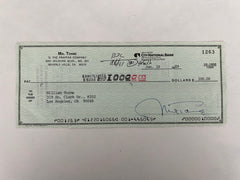 Mel Torme signed check