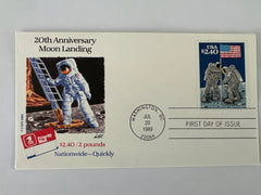 20th Anniversary of the Moon Landing Commemorative FDC