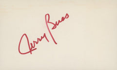 LA LAKERS NBA team owner Jerry Buss signature cut