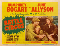 Humphrey Bogart and June Allyson "Battle Circus" original Lobby Card