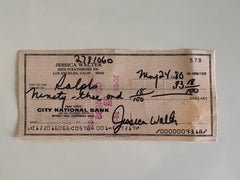 Jessica Walter signed check