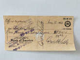 The Big Combo Cornel Wilde signed check