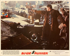 Harrison Ford, Rutger Hauer, and Sean Young "Blade Runner" original mini Lobby Card
