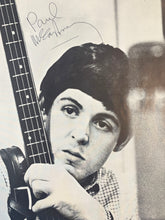 Paul McCartney signed magazine page. GFA Authenticated