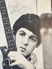 Paul McCartney signed magazine page. GFA Authenticated
