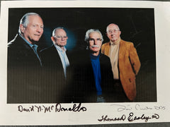 JFK assassination medical staff David N. McDonald, Thomas Easley and David Curtis signed photo.