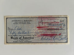 Deborah Kerr signed check