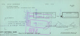 Jack Donohue signed check