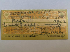 JoAnne Worley signed check