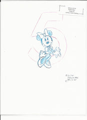 Disney Minnie Mouse original hand drawn art for Parker