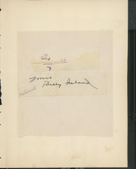 Cartoonist Billy Ireland signature cut