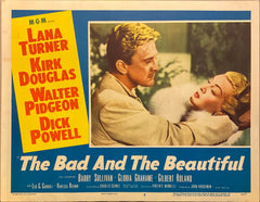 Lana Turner, Kirk Douglas, Walter Pidgeon, and Dick Powell "The Bad and the Beautiful" original Lobby Card