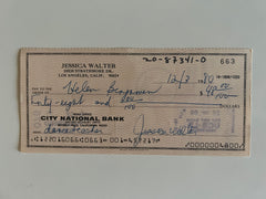 Jessica Walter signed check