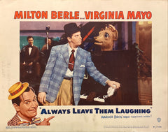 Milton Berle and Virginia Mayo "Always Leave Them Laughing" Lobby Card
