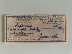 Jessica Walter signed check