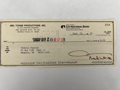 Mel Torme signed check