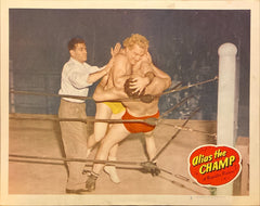 Robert Rockwell, Barbra Fuller, and Audrey Long "Alias The Champ" original Lobby Card