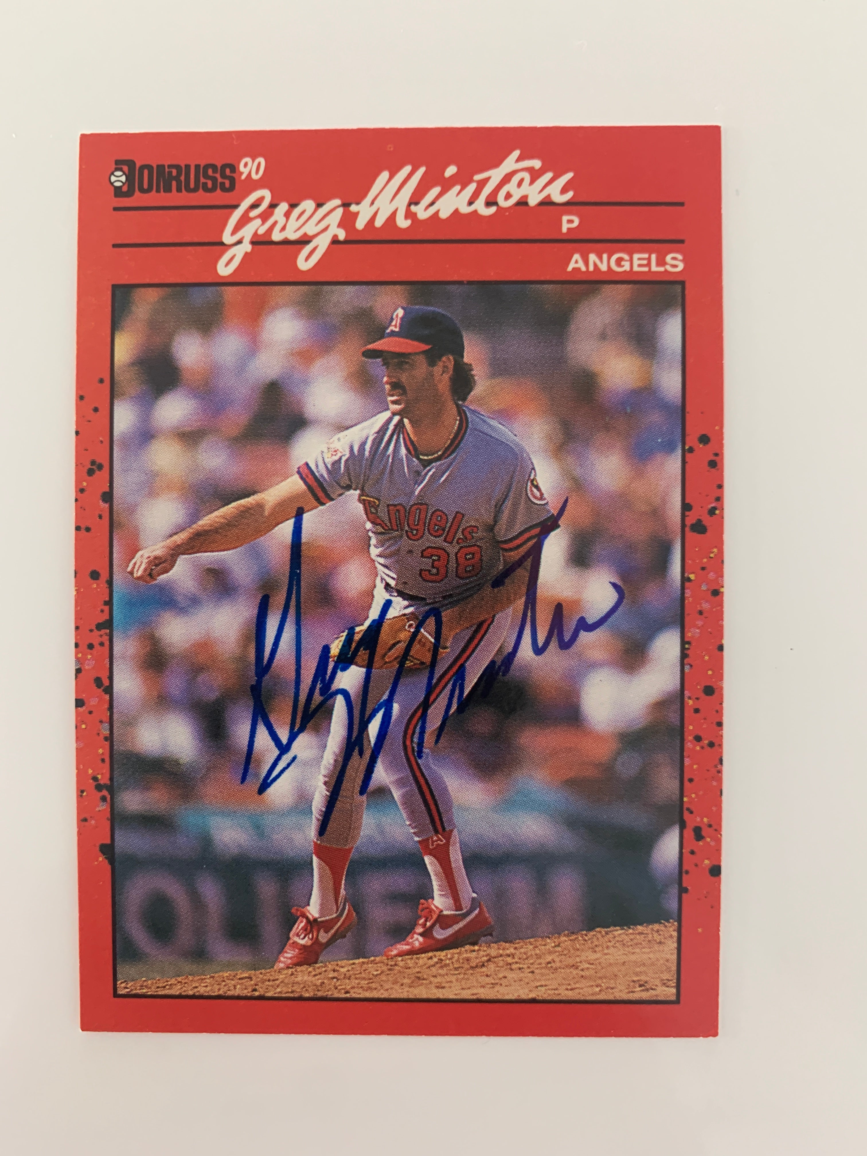 Greg Minton signed baseball card - Sports card