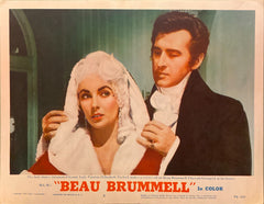 Stewart Granger and Elizabeth Taylor "Beau Brummell" original Lobby Card