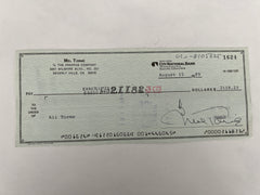 Mel Torme signed check