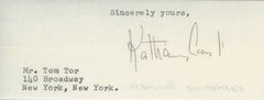 Katharine Cornell signature cut