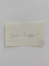 Newhart Julia Duffy original signature