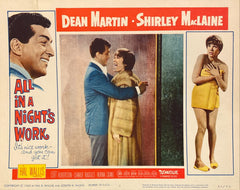 Dean Martin and Shirley MacLaine "All in a Night's Work" Lobby Card