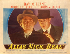 Ray Milland, Audrey Totter, and Thomas Mitchell "Alias Nick Beal" original Lobby Card