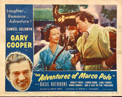 Gary Cooper and Sigrid Gurie "The Adventures of Marco Polo" Lobby Card