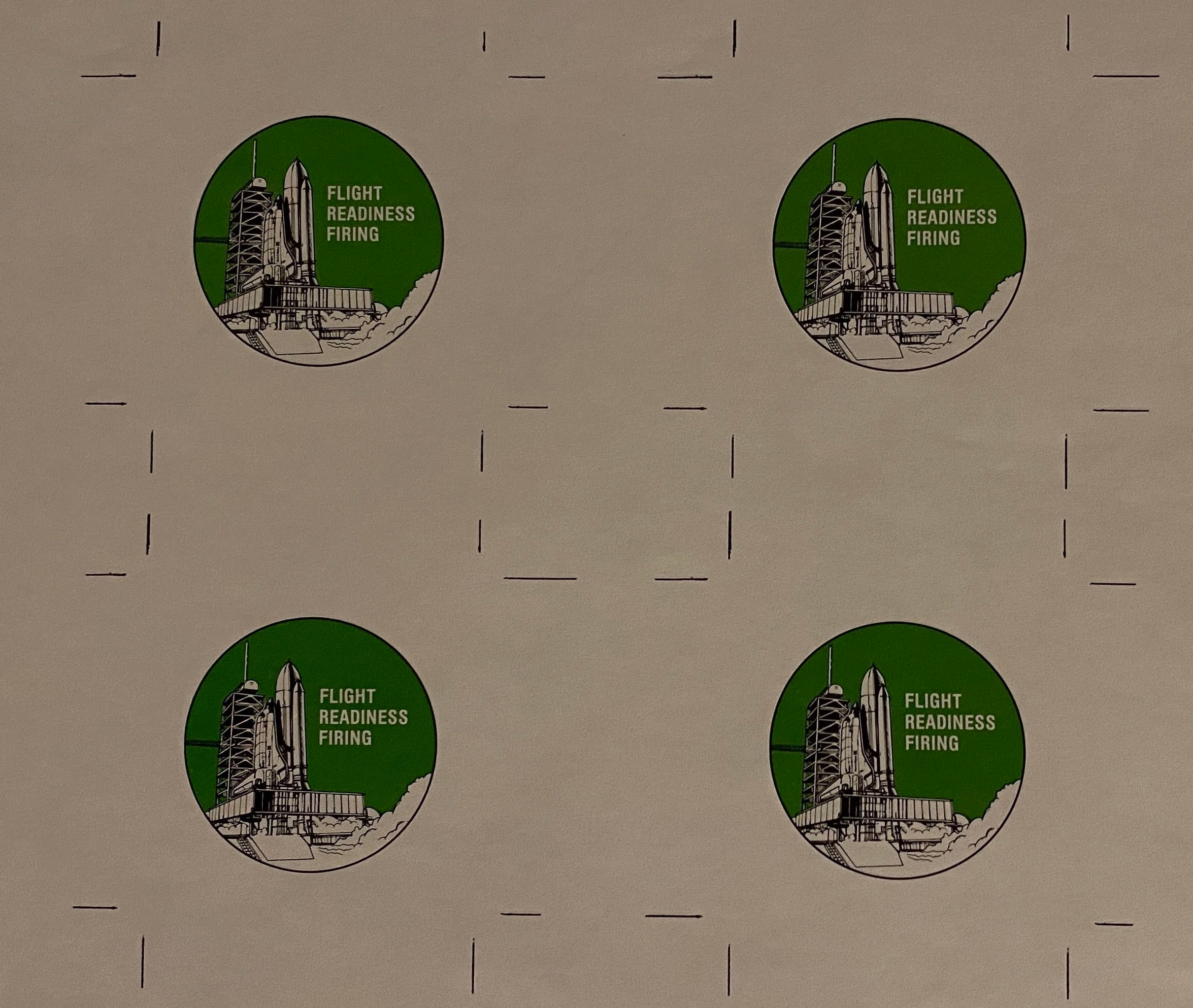 1981 STS-1 KSC 2-20 NASA Kennedy Space Center vintage decal