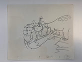 The Flintstones original hand drawn artwork for cartoon