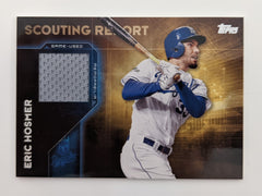 Eric Hosmer Baseball Trading Card with Game Used Jersey Swatch - Topps Scouting Report 2016