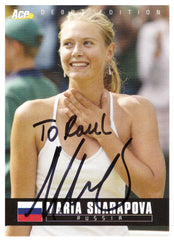Tennis Champion Maria Sharapova signed trading card