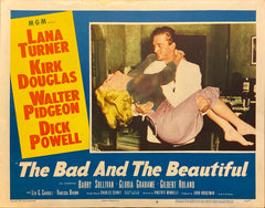 Lana Turner, Kirk Douglas, Walter Pidgeon, and Dick Powell "The Bad and the Beautiful" original Lobby Card