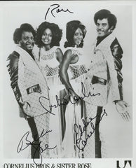 Cornelius Brothers & Sister Rose signed photo. GFA Authenticated