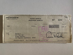 Quinn Martin signed check