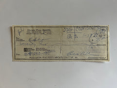 Gloria Pall signed check