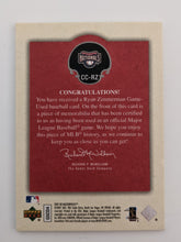 Ryan Zimmerman Baseball Trading Card with Game Used Jersey Swatch - Upper Deck UD Masterpieces #CC-RZ 2007